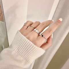 Set nhẫn unisex cá tính hiện đại Mely D109