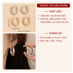 Bông tai bất đỗi xứng H138
