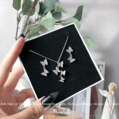 Bộ sang sức nữ hình bướm đính đá thời trang sang trọng đẹp SET09 HA78-1 HA78-2 HA78-3