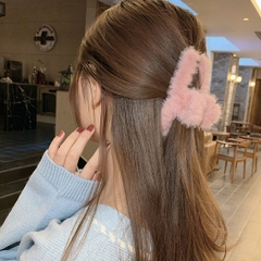 Kẹp tóc càng cua phối lông nữ tính thời trang hottrend Hàn Quốc Mely