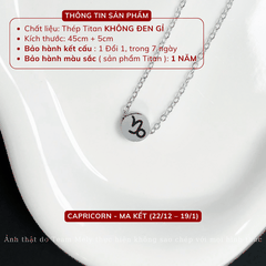 Dây chuyền Thép Titan không gỉ dạng Cung Hoàng Đạo CT31