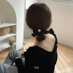 Kẹp tóc, cột tóc ngọc trai nhân tạo basic thời trang nữ tính Mely T35