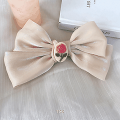 Kẹp tóc nữ loại nơ lớn hình hoa hồng dễ thương xinh xắn T56