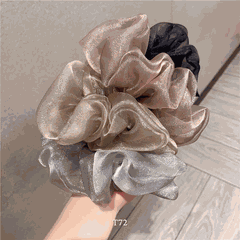 Buộc tóc Scrunchies vải Organza mềm mại xu hướng Hàn Quốc T72