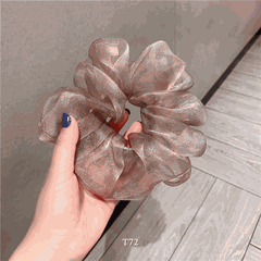 Buộc tóc Scrunchies vải Organza mềm mại xu hướng Hàn Quốc T72