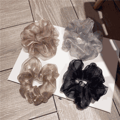 Buộc tóc Scrunchies vải Organza mềm mại xu hướng Hàn Quốc T72