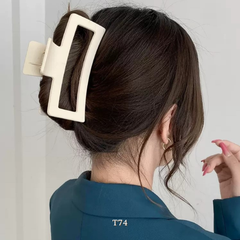 Kẹp tóc nữ hình chữ nhật dạng dài loại lớn phong cách Basic dễ thương phụ kiện thời trang T74