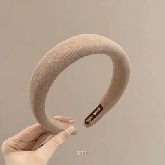 Băng đô cài tóc nữa bảng to phong cách Vintage nhiều màu T76