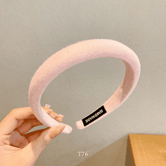 Băng đô cài tóc nữa bảng to phong cách Vintage nhiều màu T76