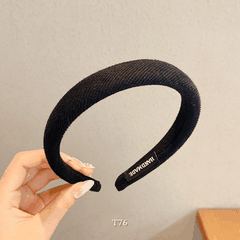 Băng đô cài tóc nữa bảng to phong cách Vintage nhiều màu T76