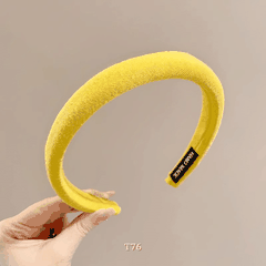 Băng đô cài tóc nữa bảng to phong cách Vintage nhiều màu T76
