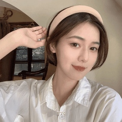 Băng đô cài tóc nữa bảng to phong cách Vintage nhiều màu T76