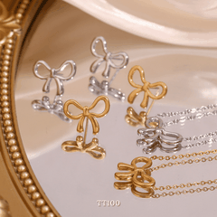 Bộ Bông tai, Dây chuyền, Vòng tay TT100