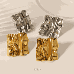 Bông tai Thép Titan không gỉ dạng bảng thép TT129