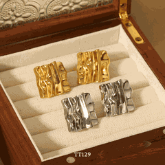 Bông tai Thép Titan không gỉ dạng bảng thép TT129