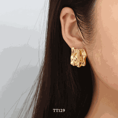 Bông tai Thép Titan không gỉ dạng bảng thép TT129