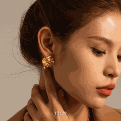 Bông tai Thép Titan không gỉ dạng bảng thép TT129