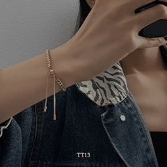 Vòng tay titan mẫu mới không đen gỉ thời trang unisex TT13
