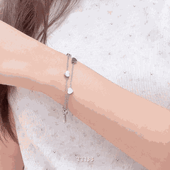 Vòng tay Thép Titan không gỉ hình tim TT133