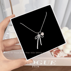 Dây chuyền Thép Titan không đen gỉ hình tim TT134