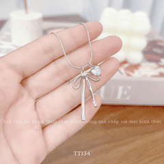 Dây chuyền Thép Titan không đen gỉ hình tim TT134