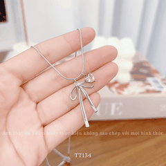Dây chuyền Thép Titan không đen gỉ hình tim TT134