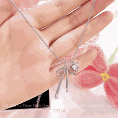 Dây chuyền Thép Titan không đen gỉ hình tim TT134