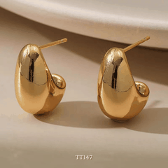 Bông tai Thép Titan không gỉ hình giọt nước TT147
