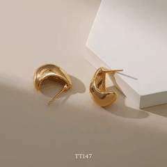 Bông tai Thép Titan không gỉ hình giọt nước TT147