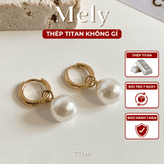 Bông tai Thép Titan không gỉ khoen tròn TT149