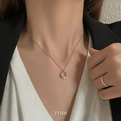 Dây chuyền Thép Titan không gỉ mặt tròn TT150