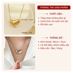 Dây chuyền Thép Titan không gỉ hạt đậu TT151