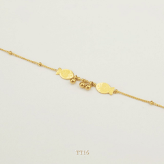 Lắc chân titan hình cá phong cách unisex thời trang Hàn Quốc TT16