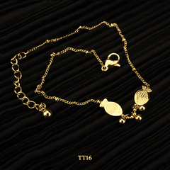 Lắc chân titan hình cá phong cách unisex thời trang Hàn Quốc TT16