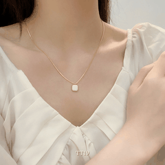 Dây chuyền hạt đá trang phong cách đơn giản nữ tính Hàn Quốc TT19