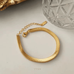Vòng tay titan không đen gỉ dạng vẩy cá thời trang unisex  TT20