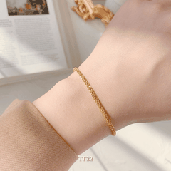 Vòng tay titan không đen gỉ basic thời trang unisex hottrend TT22