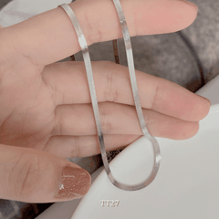 Dây chuyền titan bảng lớn dạng basic phụ kiện thời trang unisex TT27