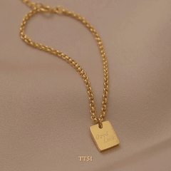 [KHÔNG ĐEN GỈ] Vòng tay thép Titan Unisex thiết kế họa tiết GOOD LUCK thời trang Hàn Quốc TT51
