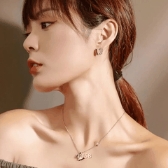 Bông tai mạ vàng nữ hình hồ điệp 2 lớp sang trọng phong cách Hàn Quốc - TT58