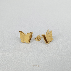 Bông tai mạ vàng nữ hình hồ điệp 2 lớp sang trọng phong cách Hàn Quốc - TT58