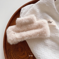 Kẹp tóc càng cua phối lông nữ tính thời trang hottrend Hàn Quốc Mely