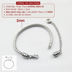 Vòng tay Pandora đính đá cao cấp hình tim PAN