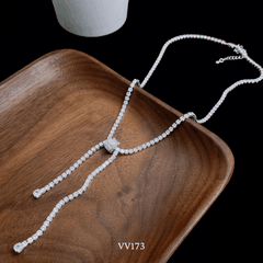 Dây chuyền đính đá cao cấp dạng tua rua VV173