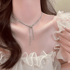 Dây chuyền đính đá cao cấp dạng tua rua VV173