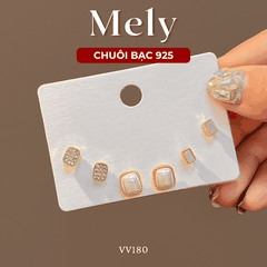 Set bông tai đính đá VV180