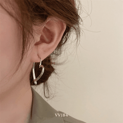 Bông tai hình tim VV184