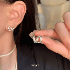 Bông tai chuôi bạc 925 VV177