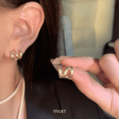 Bông tai chuôi bạc 925 VV177