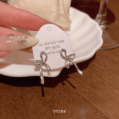 Bông tai nơ đơn giản VV188